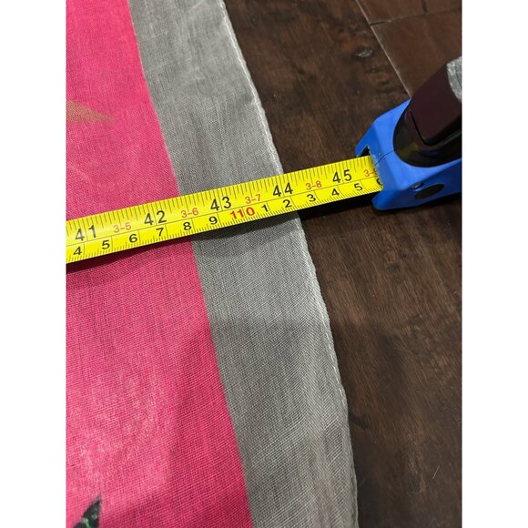 Star Print Rectangle Scarf Pink Gray Shawl Lightweight Fall Neck Wrap Cozy - Picture 5 of 7